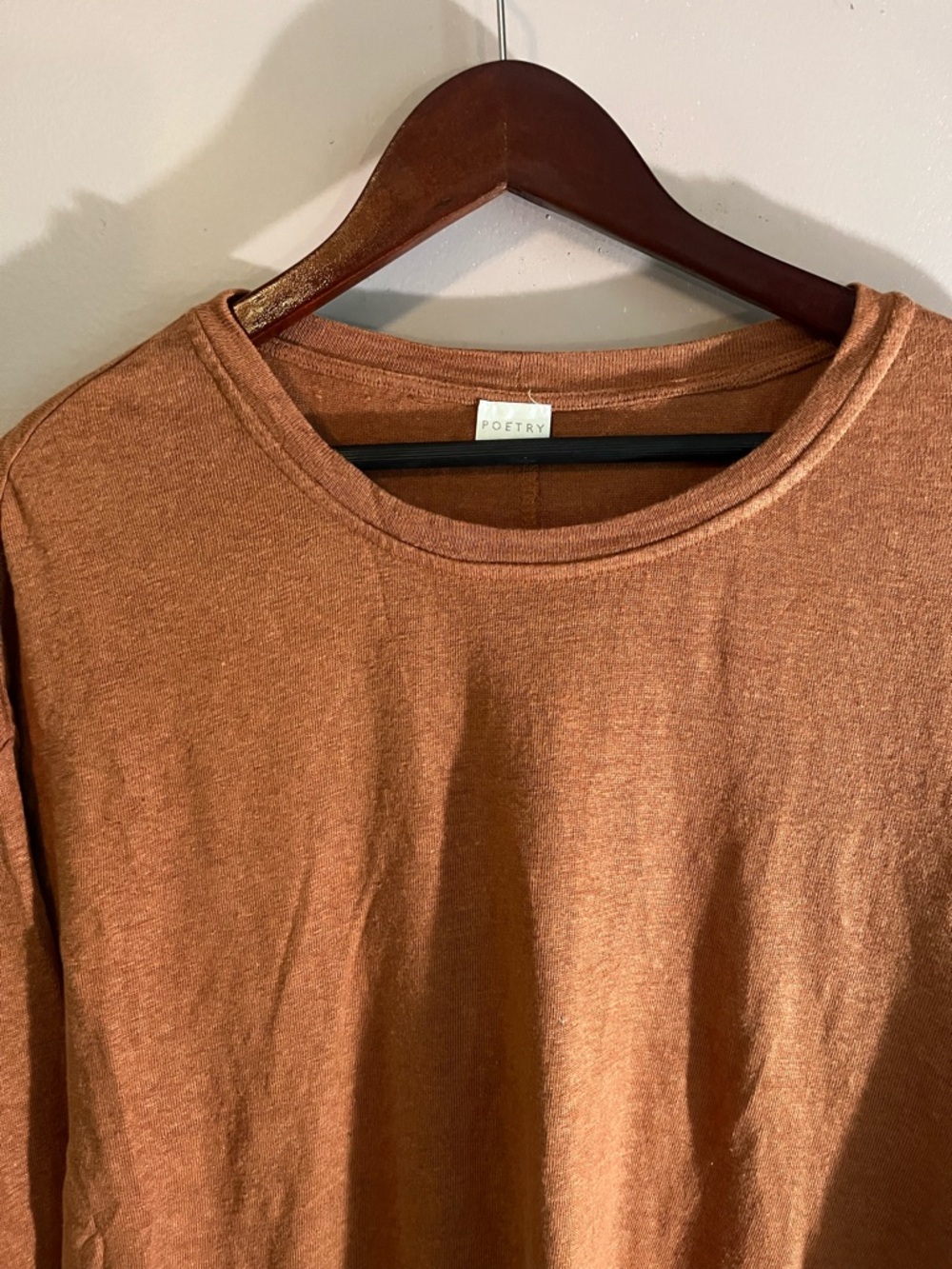 Poetry Linen Top, Soft Orange - Picture 2 of 6